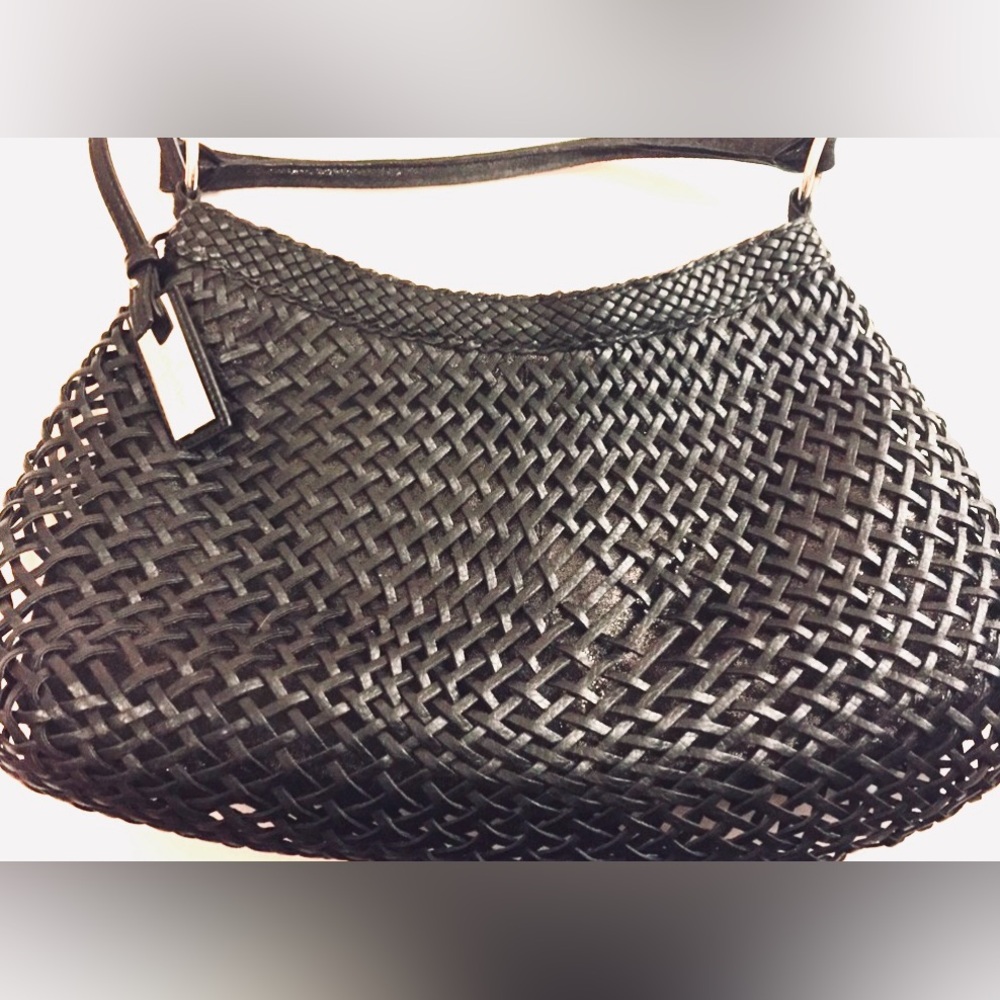 Calvin Klein Leather Woven Iridescent Hobo -Sale!